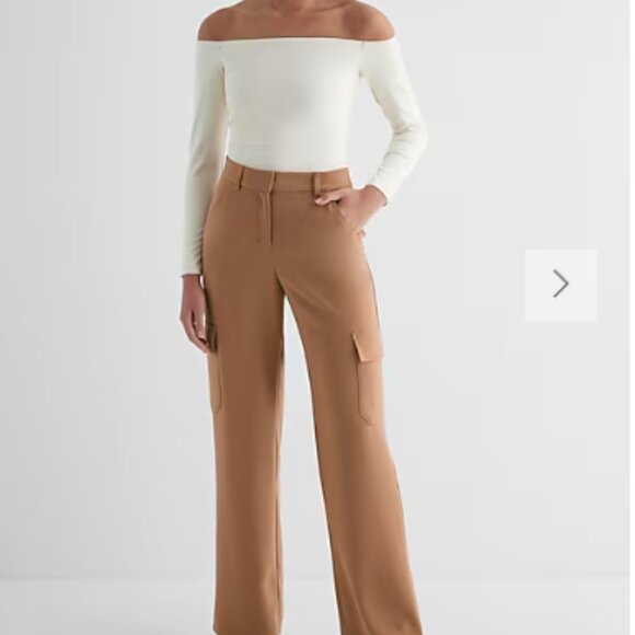 Express High Waisted Cargo Trouser Pant size 10 L - Picture 15 of 15